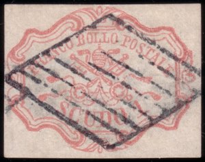 STATO PONTIFICIO 1852
1 scudo rosa carminio, ... 