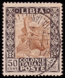 LIBIA 1924
Varietà Pittorica. 50c. nero e ... 