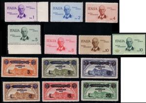 AREA ITALIANA 1933/1934 Insieme formato da ... 