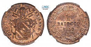 PIO IX (1846-1870) - Baiocco 1850 (II° ... 