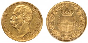 UMBERTO I (1878-1900) - 100 lire 1882 Oro ... 