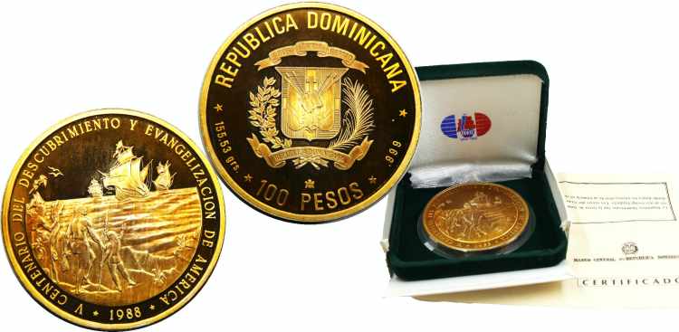 DOMINICAN REPUBLIC 1988 500th ... 