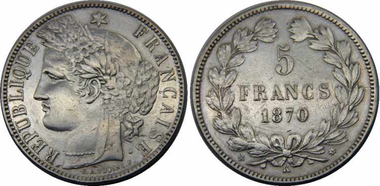 FRANCE 1870 K Third ... 