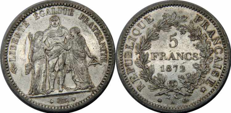 FRANCE 1872 A Third ... 
