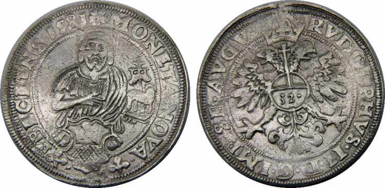 GERMAN STATES 1581 Rudolf II,Free ... 