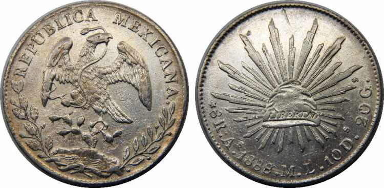 MEXICO 1888 As ML Federal ... 