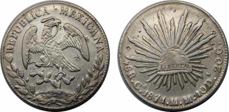 MEXICO 1871 Ca MM Federal ... 