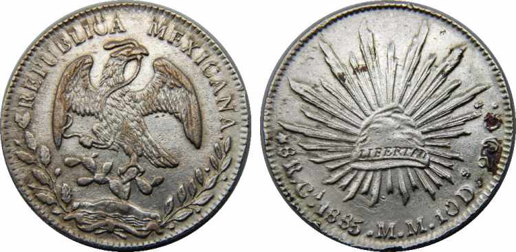 MEXICO 1885 Ca MM Federal ... 