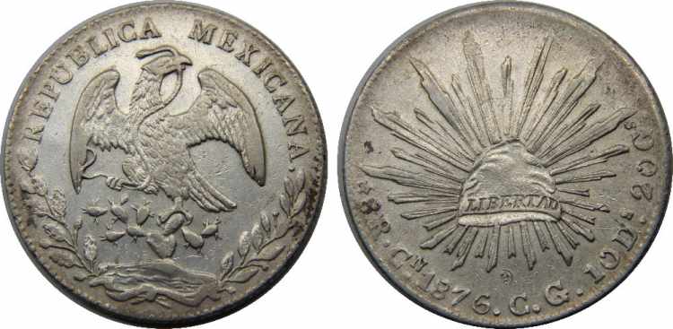 MEXICO 1876 CN CG Federal ... 
