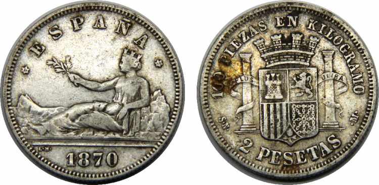 SPAIN 1870 SNM Provisional ... 