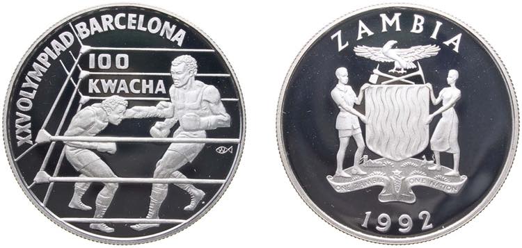 Zambia Republic 1992 100 Kwacha ... 