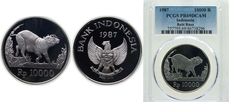 Indonesia Republic 1987 10 000 ... 