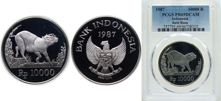 Indonesia Republic 1987 10 000 ... 