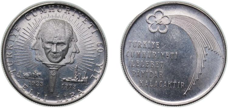 Turkey Republic 1973 50 Lira ... 