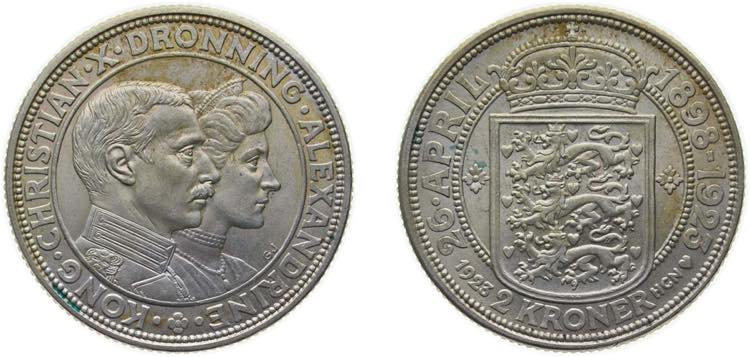 Denmark Kingdom 1923 HCN;GJ 2 ... 