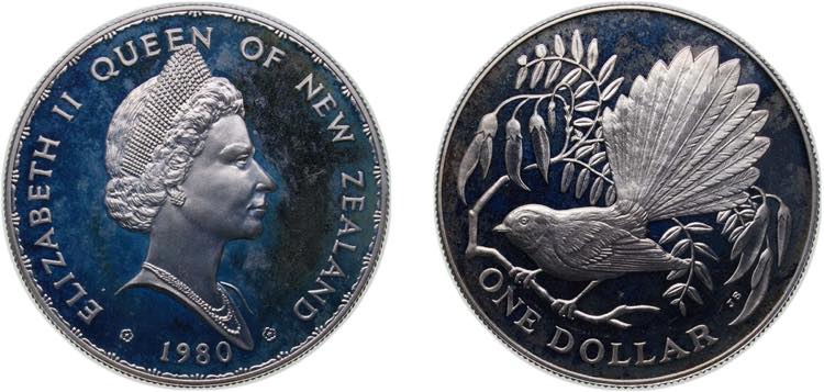 New Zealand State 1980 1 Dollar - ... 
