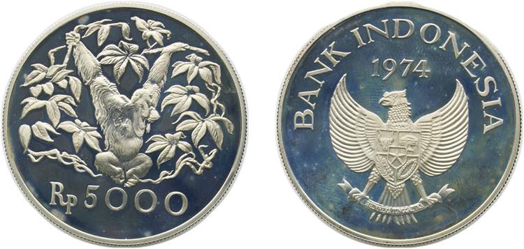 Indonesia Republic 1974 5000 ... 