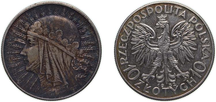 Poland First Republic 1932 b.z 10 ... 