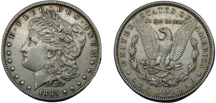 UNITED STATES 1885 1 DOLLAR SILVER ... 