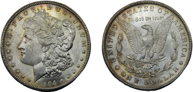 UNITED STATES 1904 1 DOLLAR SILVER ... 