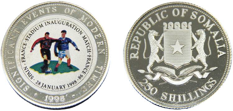 SOMALIA 1998 250 SHILLINGS Silver ... 