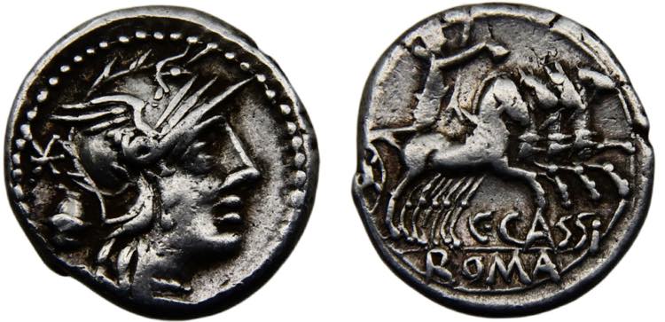 Roma Republic C. Cassius AR ... 