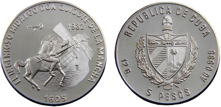 Cuba Second Republic 5 Pesos 1982 ... 