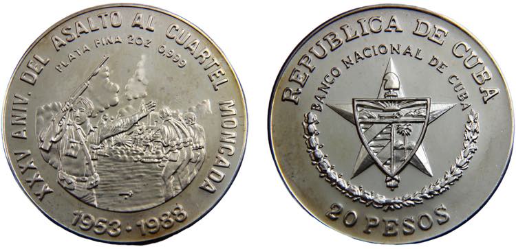Cuba Second Republic 20 Pesos 1988 ... 