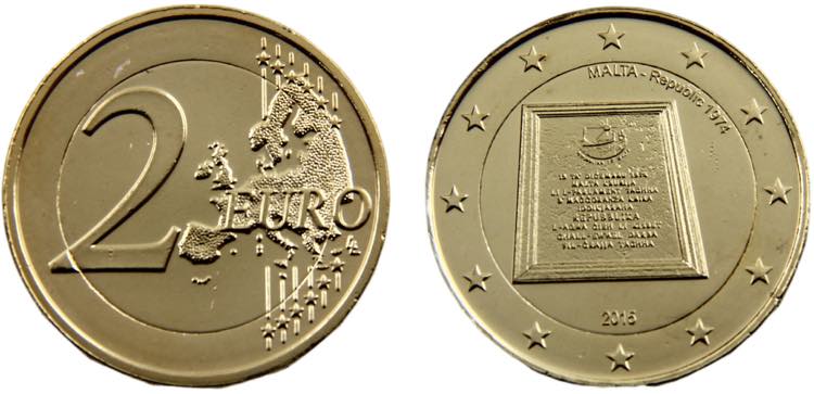 Malta Republic 2 Euro 2015 Mint ... 