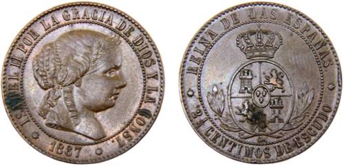 Spain Kingdom Isabel II 2½ ... 