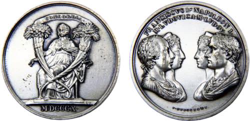 Austria Empire Franz I medal 1810 ... 