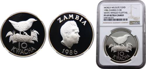 Zambia  Republic  10 Kwacha 1986 ... 