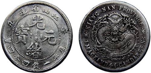 China Kiangnan 20 Cents 1901 ... 