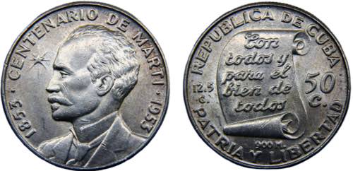 Cuba First Republic 50 Centavos ... 