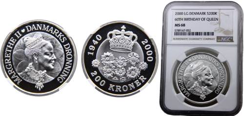 Denmark  Margrethe II   200 Kroner ... 
