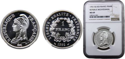France  Fifth Republic 1 Franc ... 