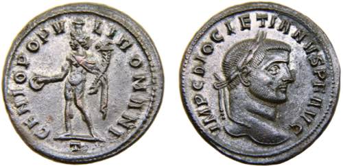 Roma Empire Diocletian BL Follis ... 