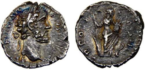 Roma Empire Antoninus Pius AR ... 