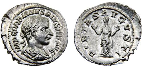 Roma Empire Gordian III AR ... 