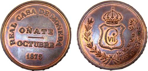 Spain Kingdom Carlos VII Medal ... 