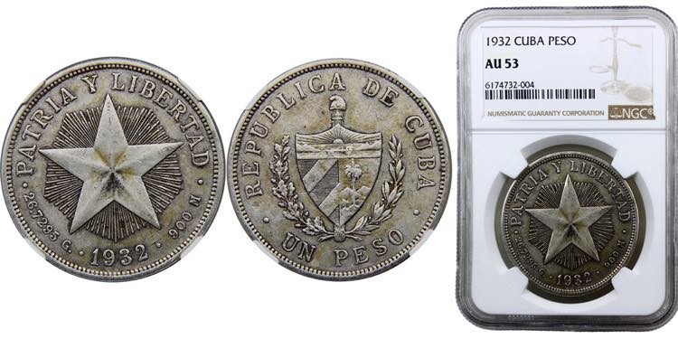 Cuba First Republic 1 Peso 1932 ... 