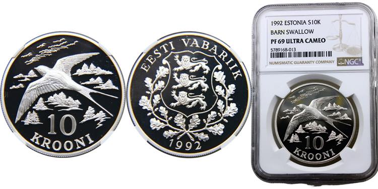 Estonia Republic 10 Krooni 1992 ... 