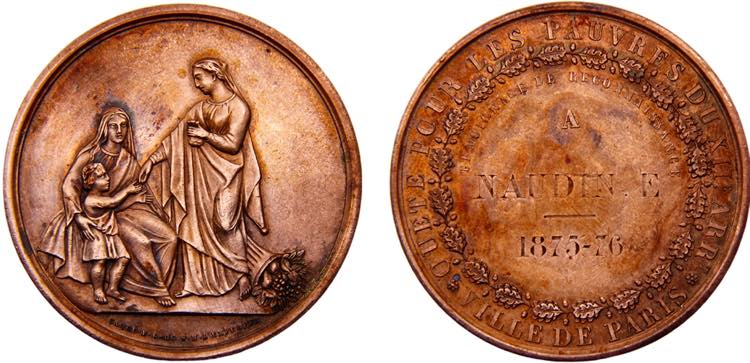 France Third Republic Medal 1876 ... 