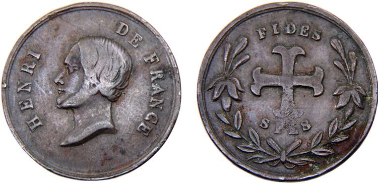 France Kingdom Henri V Medal ND ... 