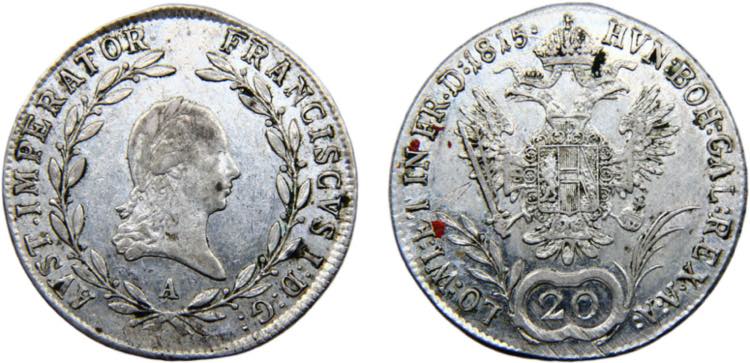Austria Empire Franz I 20 Kreuzer ... 