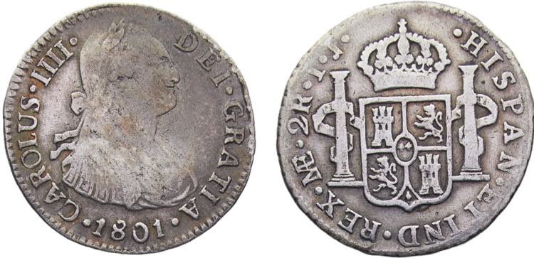 Peru Spanish colony Carlos IV 2 ... 