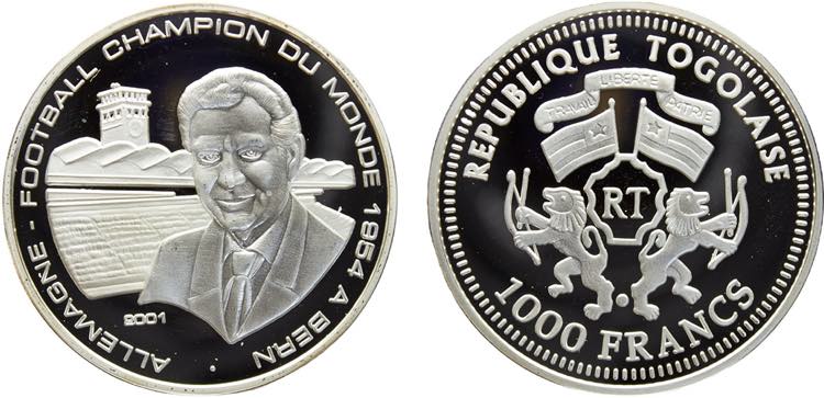 Togo Republic 1000 Francs CFA 2001 ... 