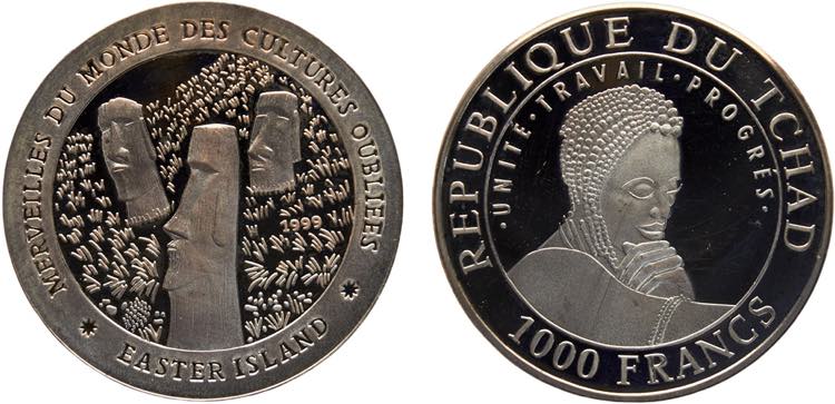 Chad Republic 1000 Francs ... 