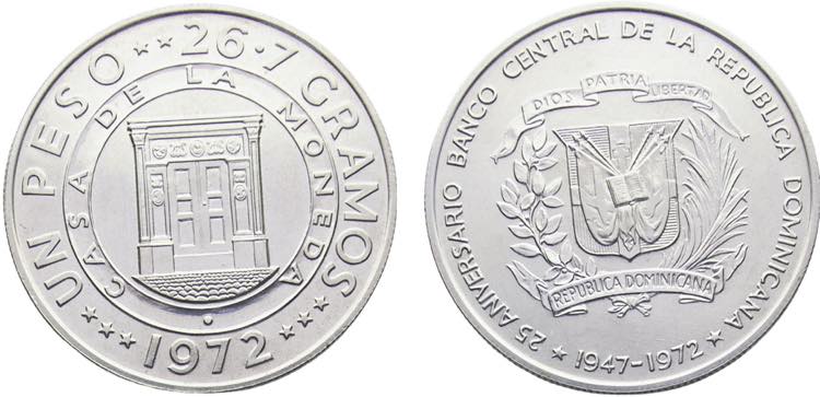 Dominican Fourth Republic 1 Peso ... 