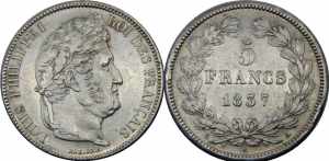 FRANCE 1837 A Louis Philippe I,Kingdom,Paris ... 
